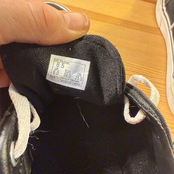 Vans Old Skool Black White Low Top Canvas Sneakers Women’s 8.5 - Picture 7 of 7